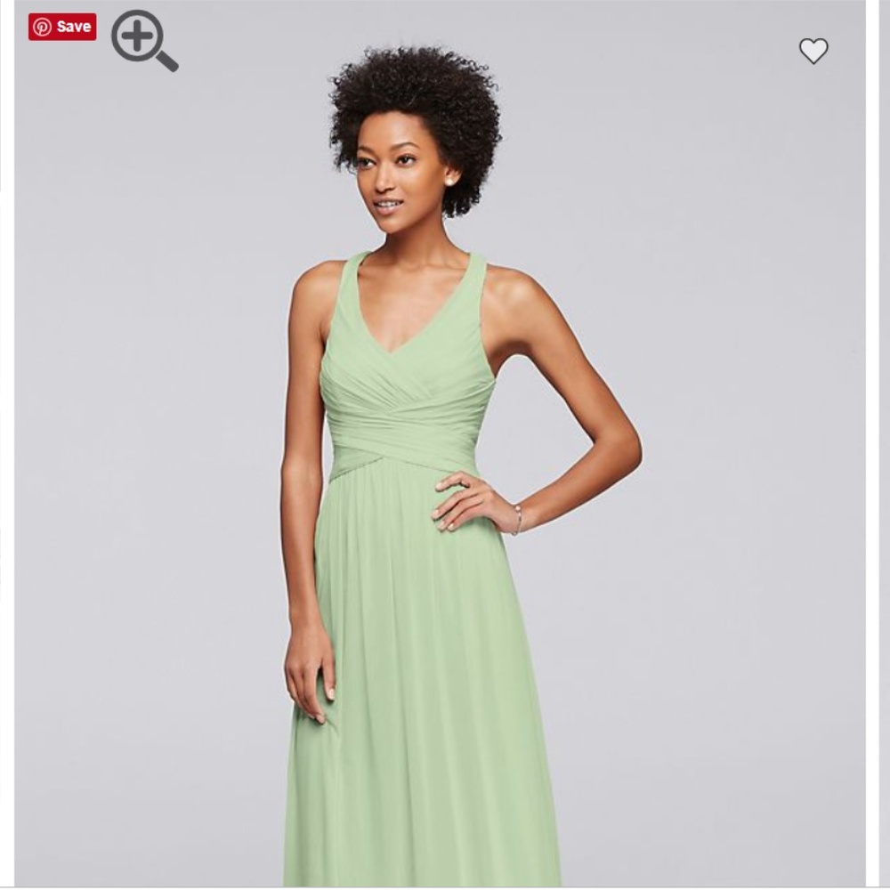 David's Bridal Long Bridesmaid dress